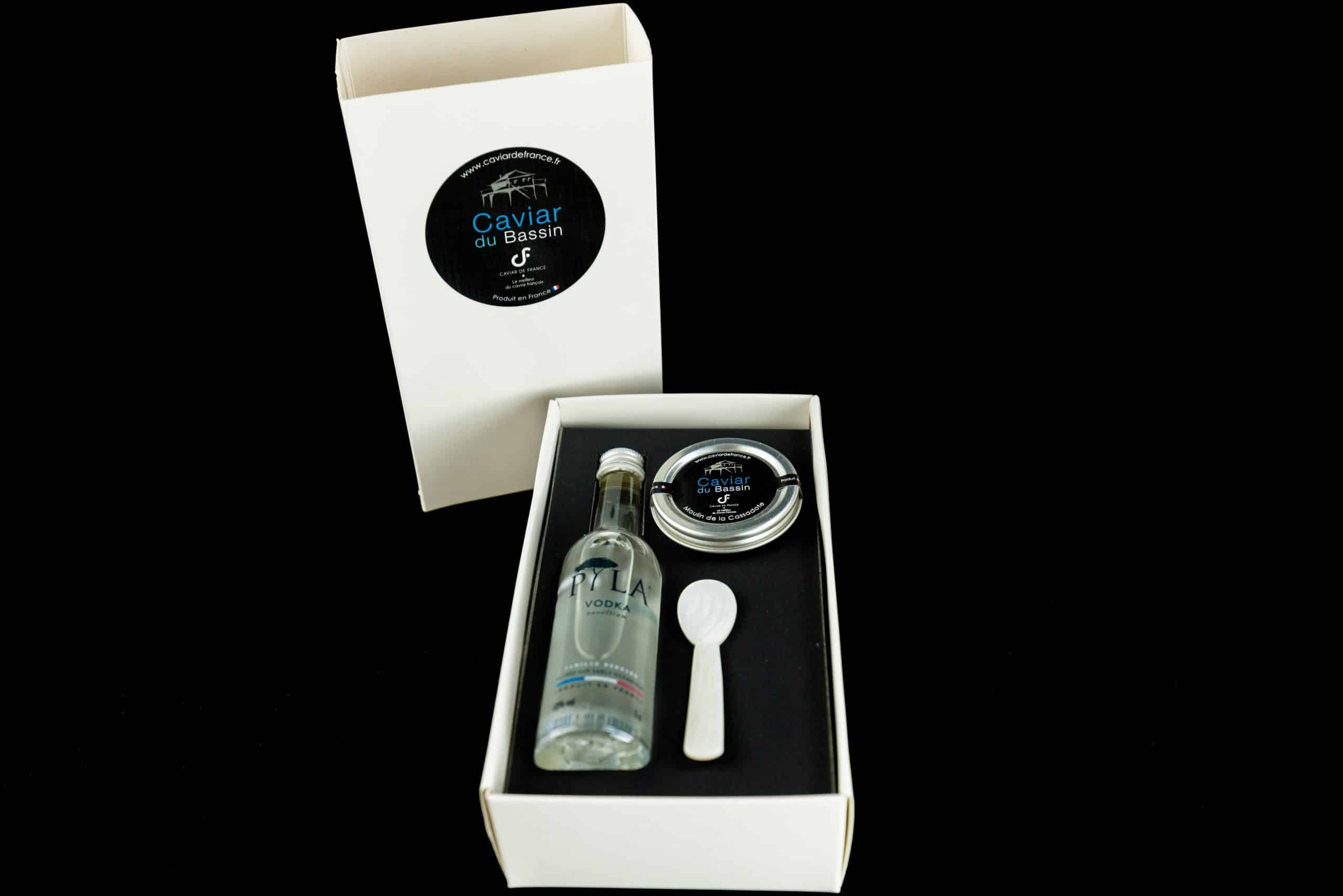 Coffret Vodka 70cl + Caviar Impérial